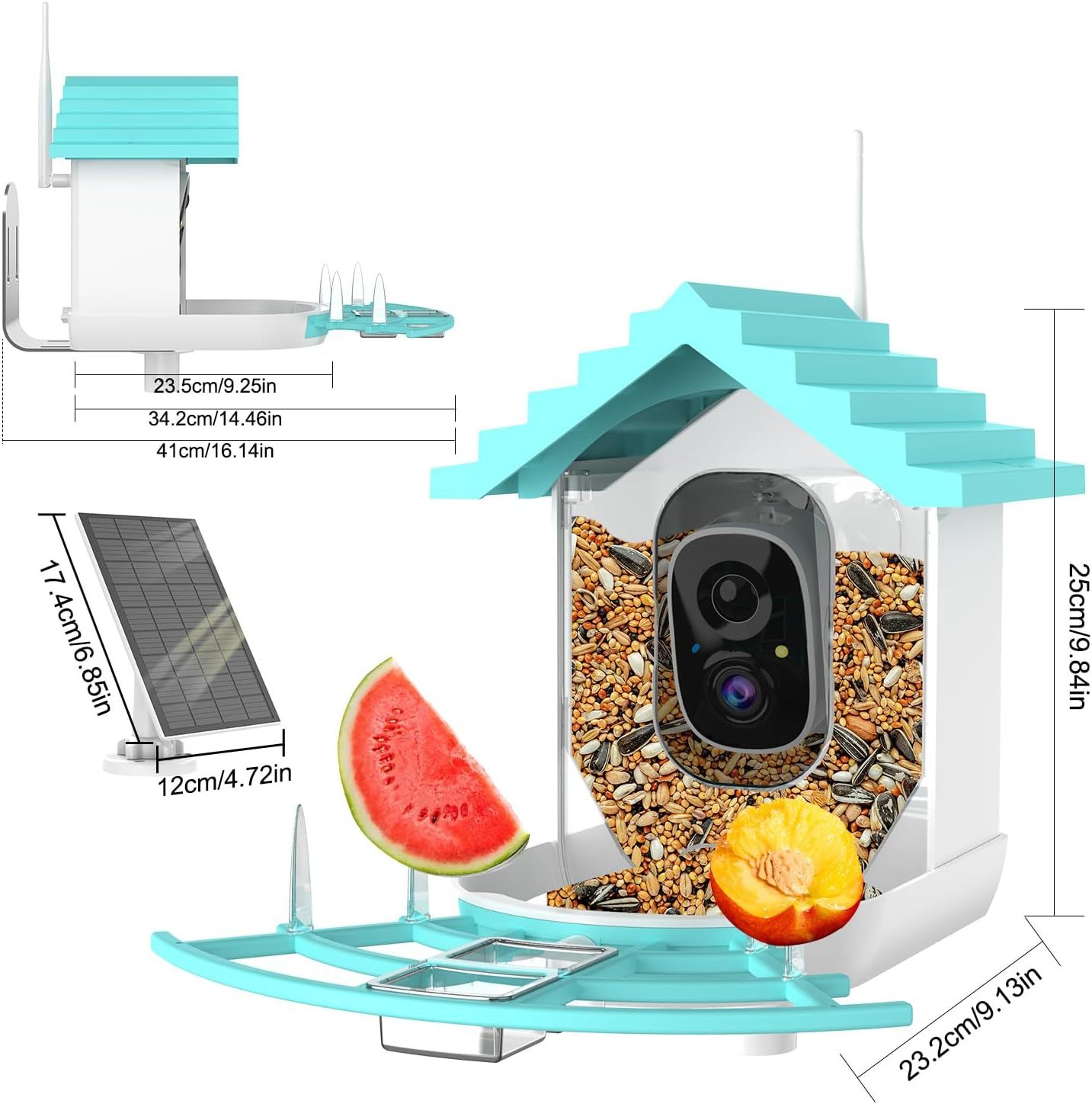Smart Bird Feeder With Camera,Solar-Powered WiFi 4MP Live Camera - Image 9